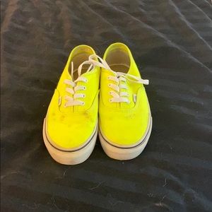 Neon yellow vans